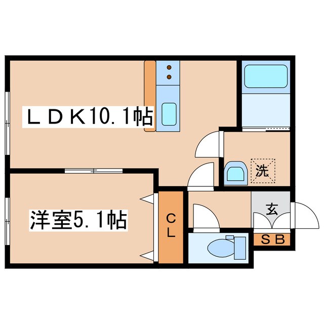 CUBIC K5の物件間取画像