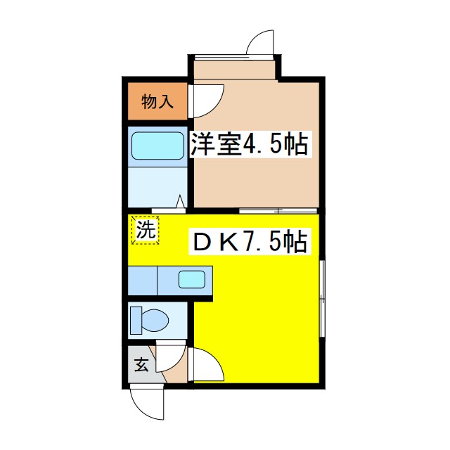 エスポワール文苑の物件間取画像