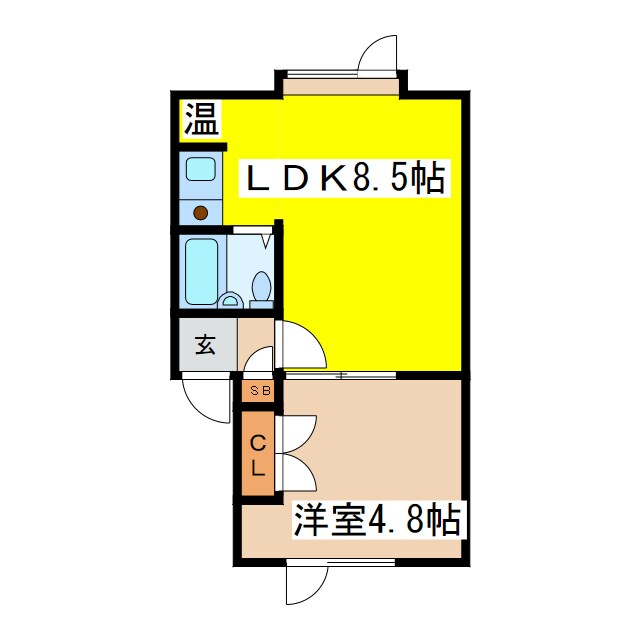 エスコート芦野の物件間取画像