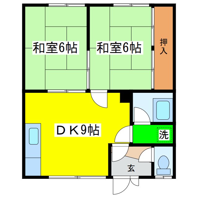 広沢ハイツの物件間取画像