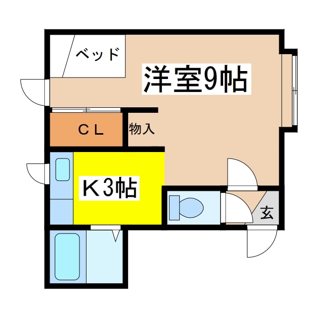 ハイツあわのの物件間取画像