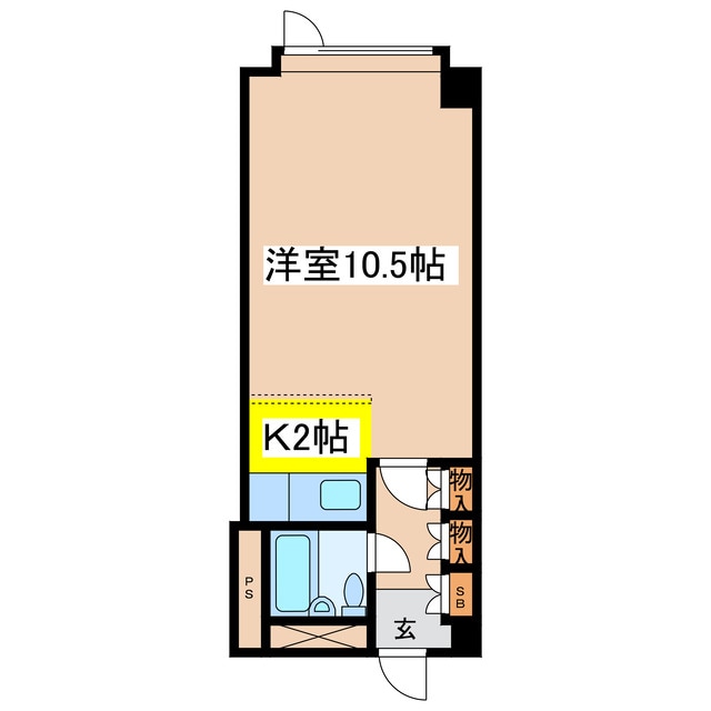 シャルマント芦野の物件間取画像