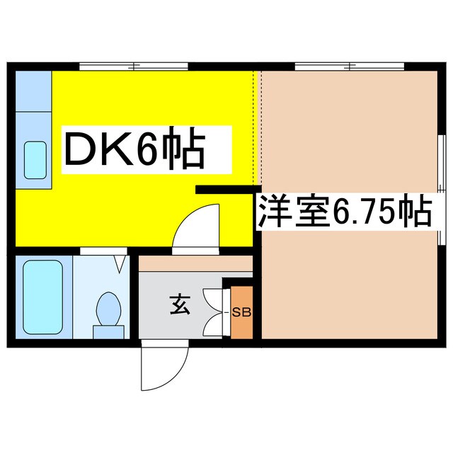 神谷ハイツの物件間取画像