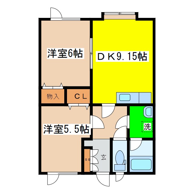 Ａフラット芦野の物件間取画像