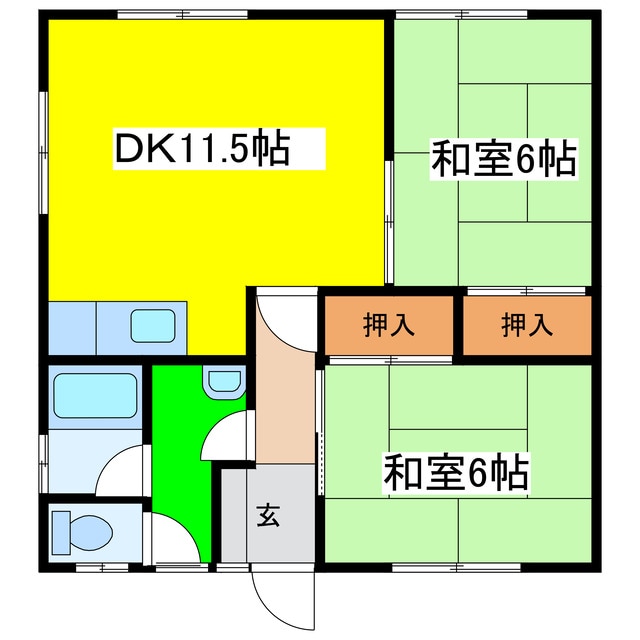 青柳マンションの物件間取画像