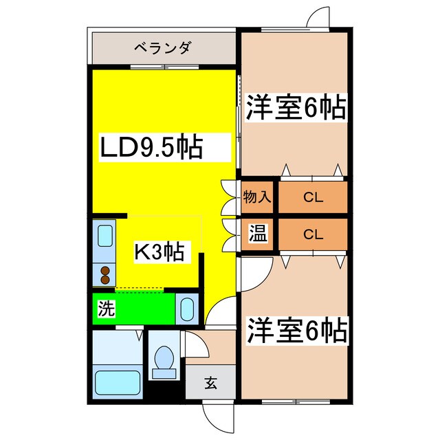 ハイツエミールⅡの物件間取画像