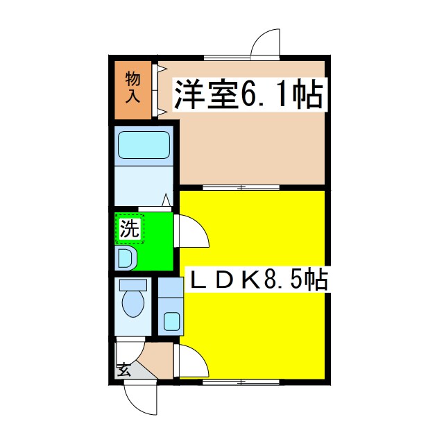 ロイヤルクレインの物件間取画像