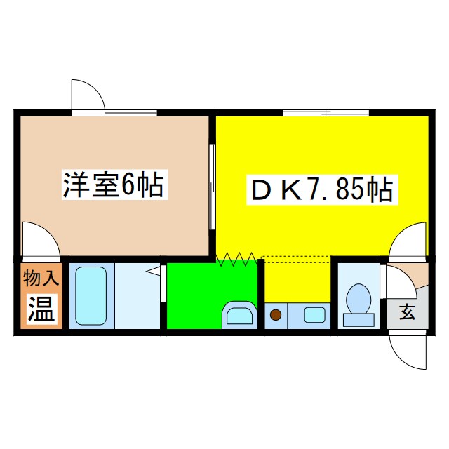 ハピネスハイムⅡの物件間取画像