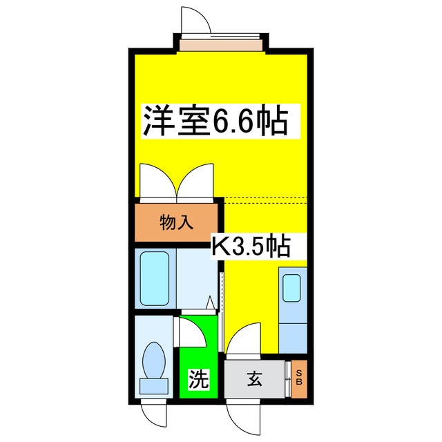 インペリアルスカイⅡの物件間取画像