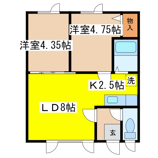 シルクロードハイツの物件間取画像