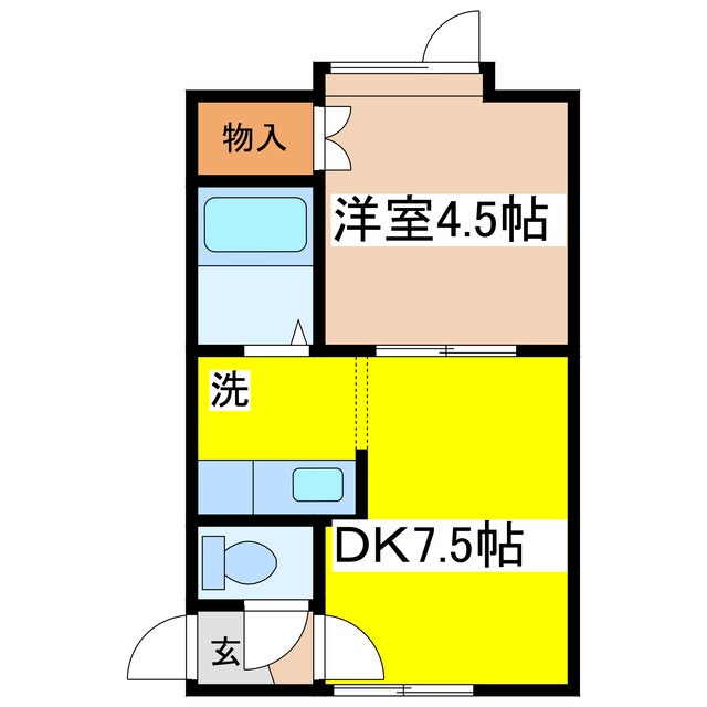 コーポ文苑の物件間取画像