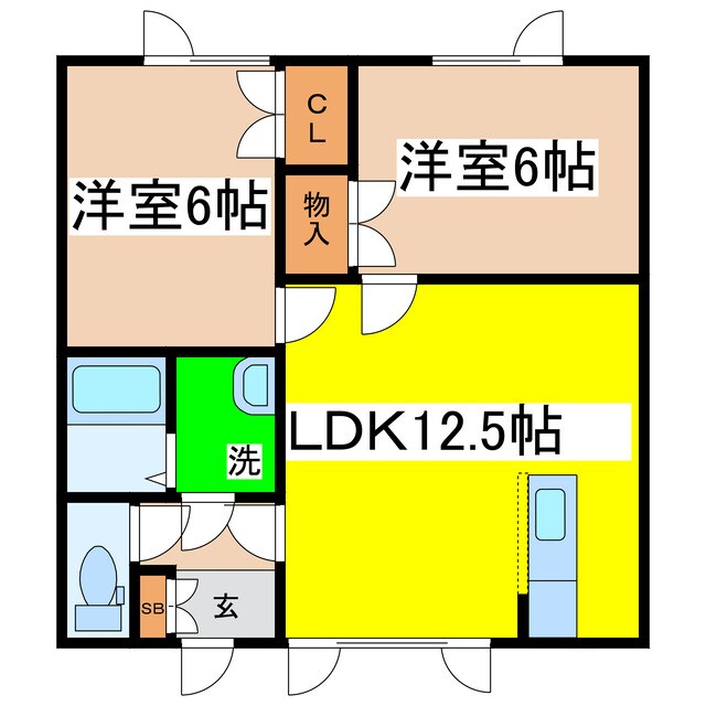 イシュタール鶴巣の物件間取画像