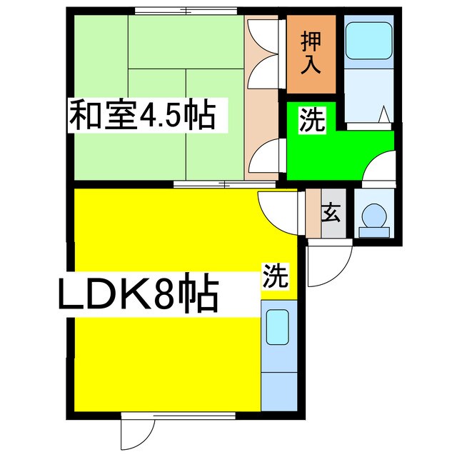 コーポレーションさとみの物件間取画像