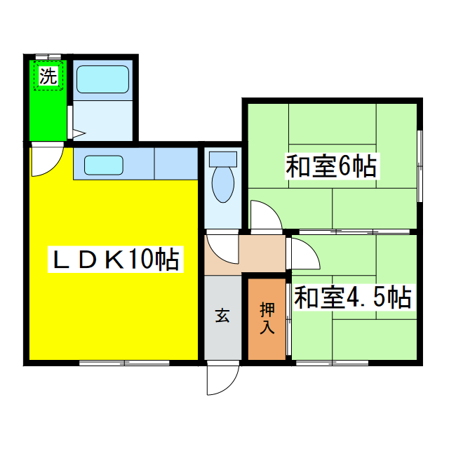 杉本マンションの物件間取画像