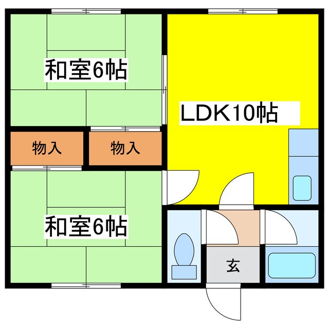 あきさとマンションAの物件間取画像