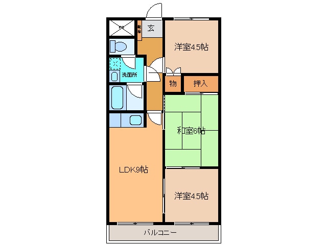 ﾗｲﾌﾏﾝｼｮﾝの物件間取画像