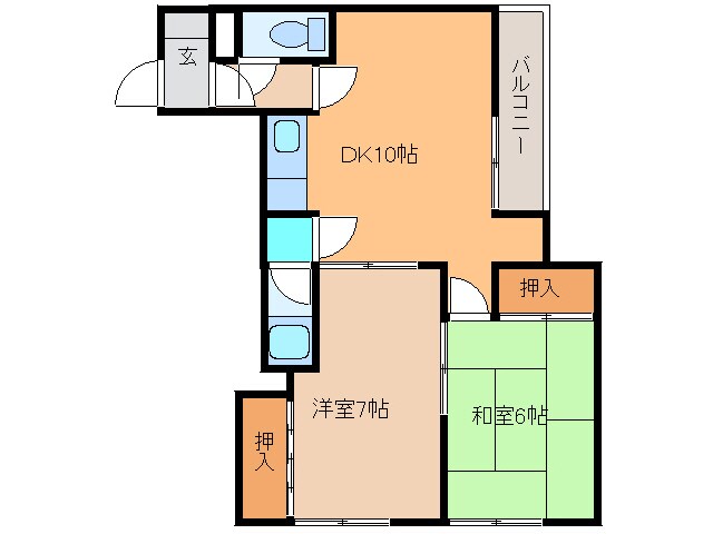 大五ﾋﾞﾙの物件間取画像