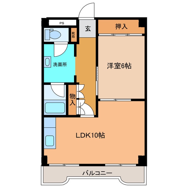 ｼｬﾄｰ帯広の物件間取画像