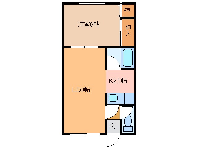 ｴｽﾚｲｱ共栄町の物件間取画像