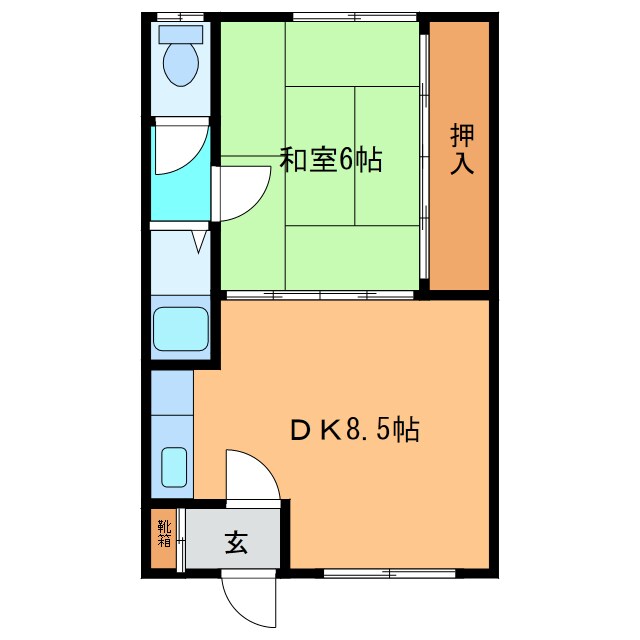 松本荘の物件間取画像