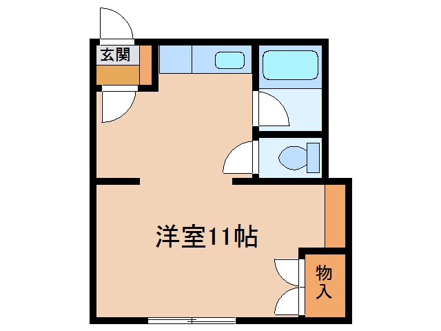 ｷｰﾄｽ西4条の物件間取画像