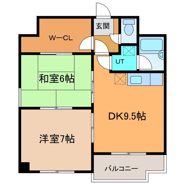 ｳﾞｪﾙﾃﾞ(東)の物件間取画像