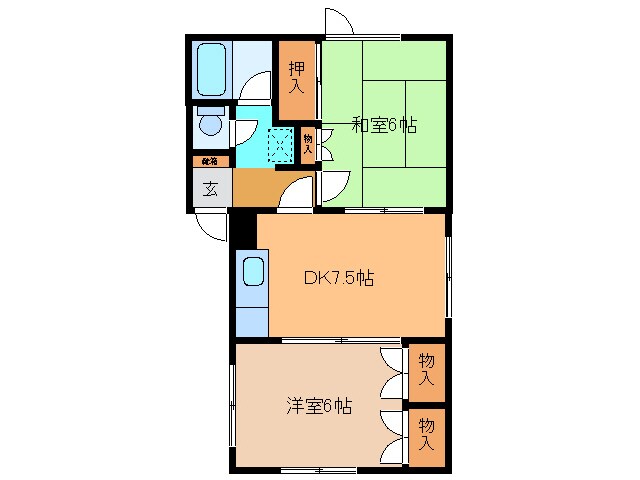 ｻｳｽ25の物件間取画像