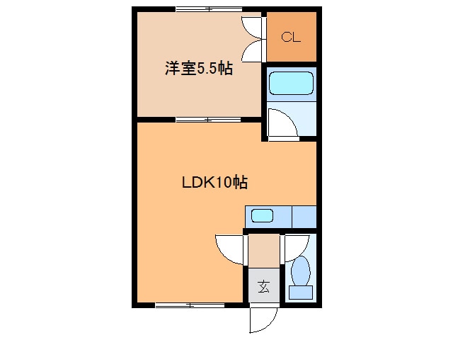 ｴｽﾎﾟﾜｰﾙI･m Ⅴの物件間取画像