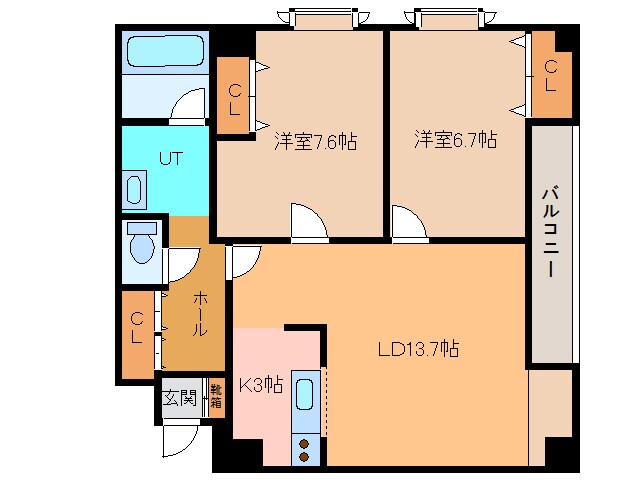 帯広16丁目ﾋﾞﾙの物件間取画像