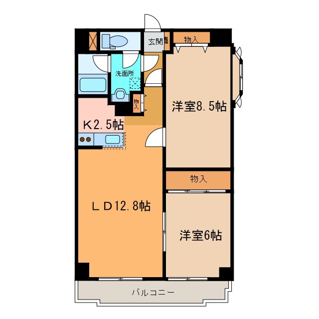 大通南8ﾏﾝｼｮﾝの物件間取画像