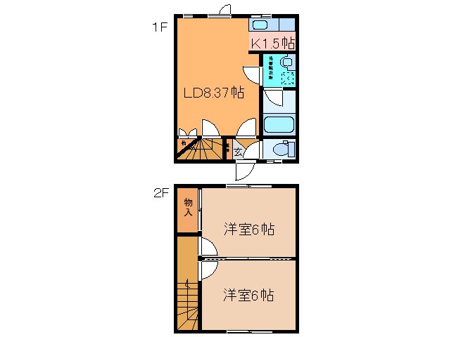 三条ﾊｲﾂの物件間取画像