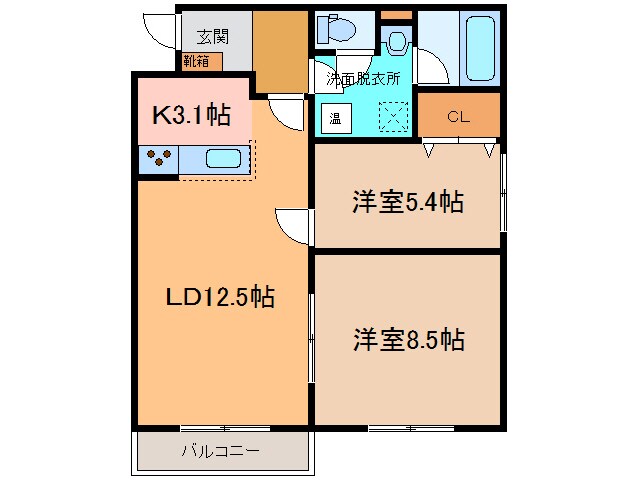 みずほ町ﾊｲﾂの物件間取画像