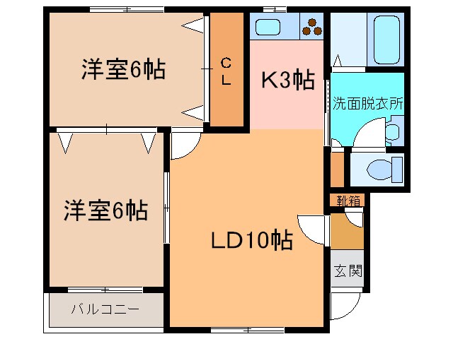 北楓館の物件間取画像