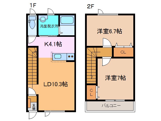 KM-Ⅴの物件間取画像