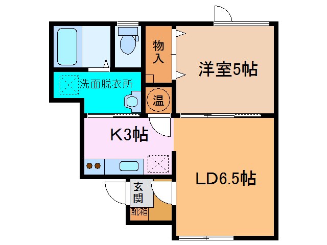 ﾌﾟﾚｲｽ②の物件間取画像