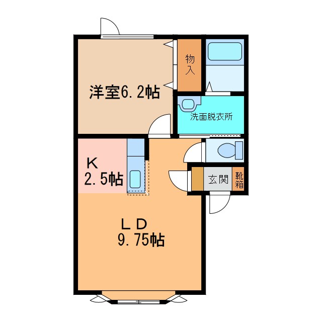 ｼｬﾄｰﾘﾗⅡの物件間取画像