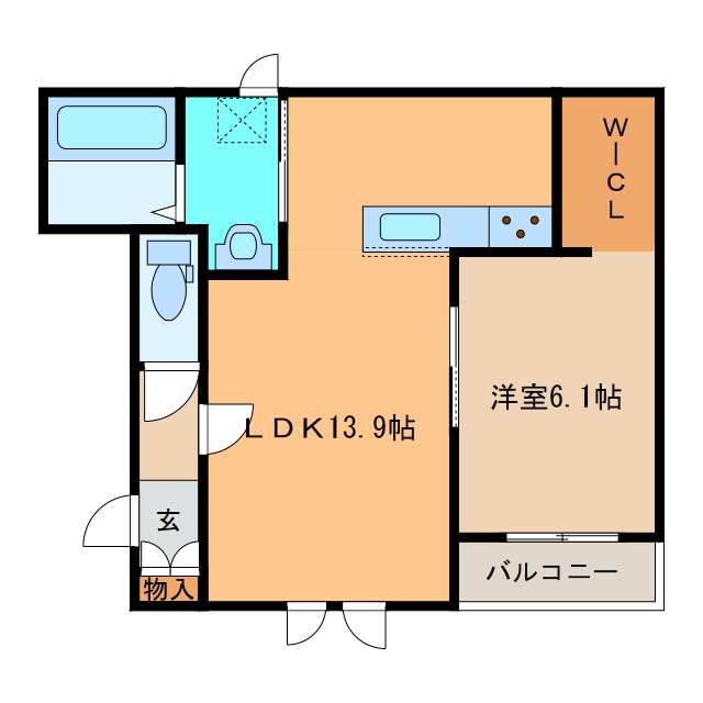 EAST　GARDENⅦ（ｲｰｽﾄｶﾞｰﾃﾞﾝ）の物件間取画像