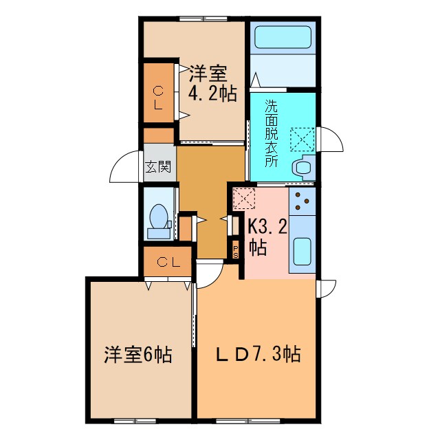 elbo（エルボ）の物件間取画像