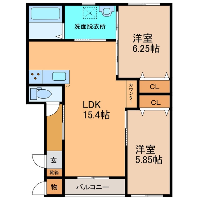 仮）東5南14新築APの物件間取画像