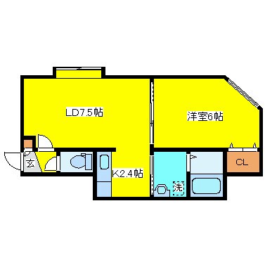 伏古10条2丁目 徒歩1分 3階の物件間取画像