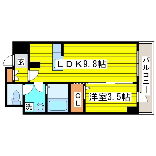 札幌駅 徒歩8分 4階の物件間取画像