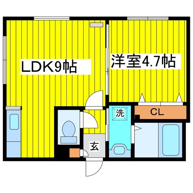 東区役所前駅 徒歩10分 3階の物件間取画像