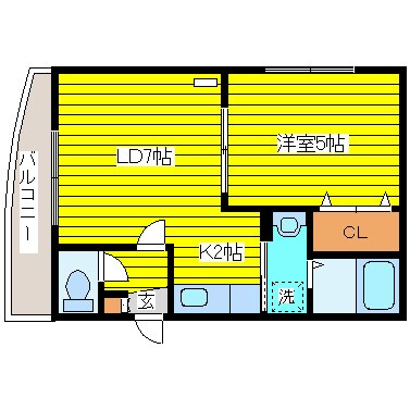 ゴッドステージの物件間取画像