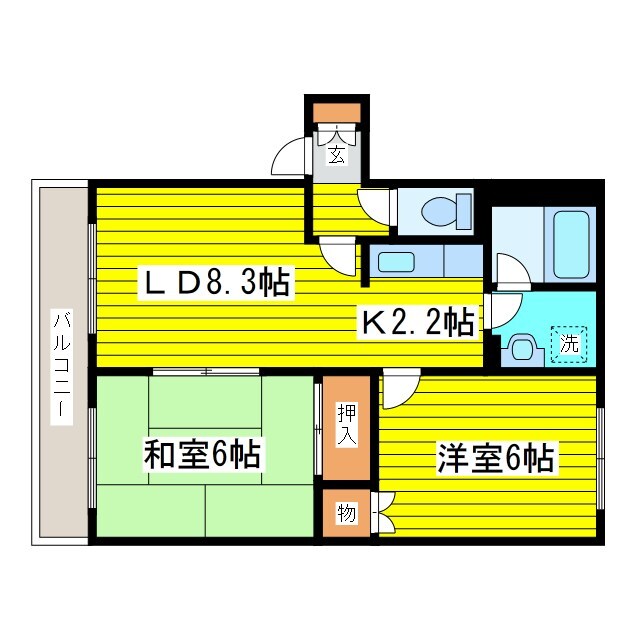 ダンディライオンの物件間取画像