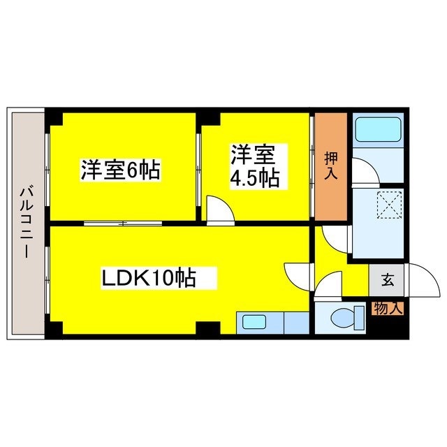 サントアリオデ元町の物件間取画像