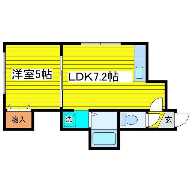 サンフラワー新道東の物件間取画像