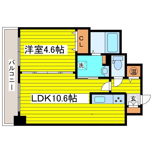 東区役所前駅 徒歩16分 6階の物件間取画像