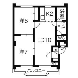 ノースリバーマンションの物件間取画像