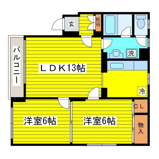 ブラボー1715の物件間取画像