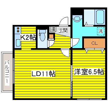 Ｅ・コートＮ15　Ａ棟の物件間取画像